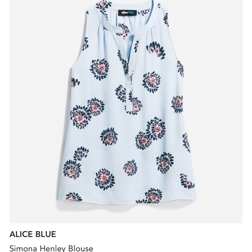 Alice Blue XL Blue sleeveless top